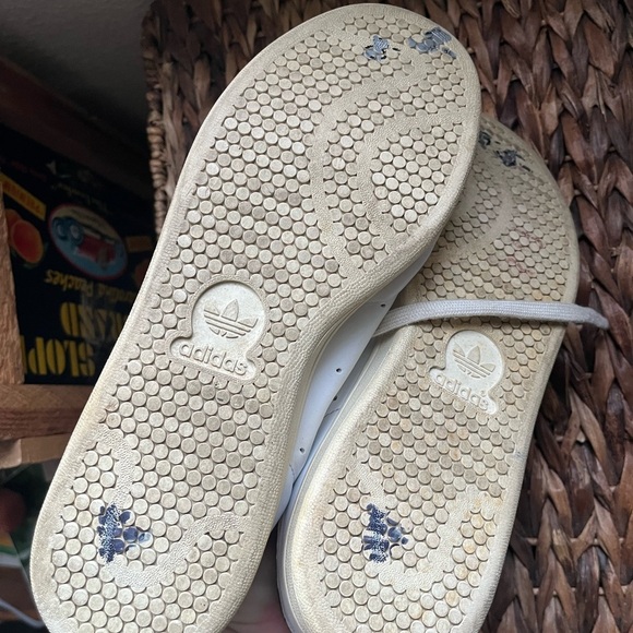 Adidas Stan Smith Classic White and Black Sneakers Zebra Print Size 8.5 - Picture 5 of 7